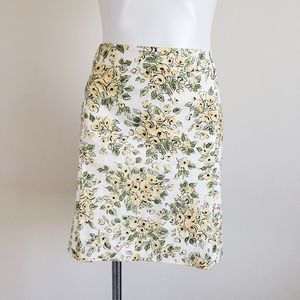 LOFT Stretch Cotton Pleated Mini Skirt, Size 12